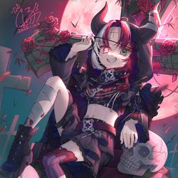 This is a pixiv picture whose title is 1周年記念！.