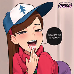 This is a pixiv picture whose title is mabel's favorite condiment.