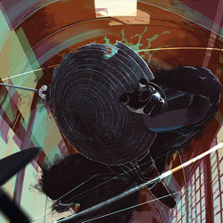 This is a pixiv picture whose title is 鉄梃両断.