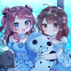 This is a pixiv picture whose title is 花海姉妹.