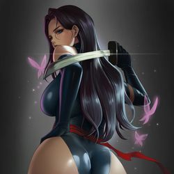 This is a pixiv picture whose title is Psylocke.