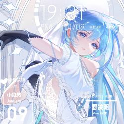 This is a pixiv picture whose title is miku.