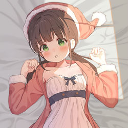 This is a pixiv picture whose title is サンタコス.