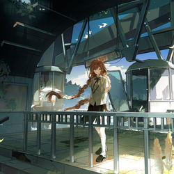This is a pixiv picture whose title is One Last Kiss.