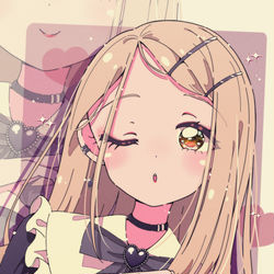 This is a pixiv picture whose title is 地雷系ハートの合図.