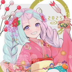 This is a pixiv picture whose title is お年賀ナンジャモ.