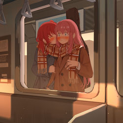 This is a pixiv picture whose title is 不意打ち.