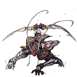 This is a pixiv picture whose title is 仮面ライダーカリス-THE JOKER’S DISGUISE-.