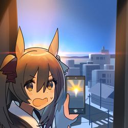 This is a pixiv picture whose title is オーシャンビューのホテルだった！！！.