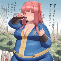 This is a pixiv picture whose title is ヌカコーラ中毒おでぶ茜ちゃん.