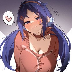 This is a pixiv picture whose title is 👀.