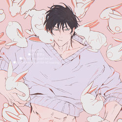 This is a pixiv picture whose title is 脱兎まみれ.