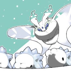 This is a pixiv picture whose title is Snom and Frosmoth.