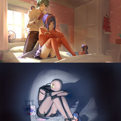 This is a pixiv picture whose title is Double Ponytail MITA.