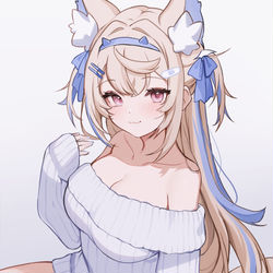 This is a pixiv picture whose title is Fuwawa 💙.