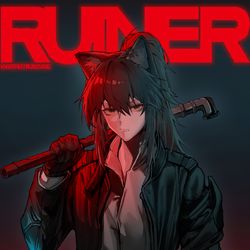This is a pixiv picture whose title is 撸管德狗🐺.