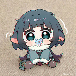 This is a pixiv picture whose title is 👶.