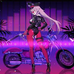 This is a pixiv picture whose title is M1887×Harley-Davidson　ゾーニャ・ビルギット.