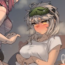 This is a pixiv picture whose title is 「一回だけだからな」.