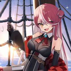 This is a pixiv picture whose title is 出港の夜明け。.