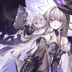 This is a pixiv picture whose title is The Herta.