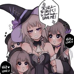 This is a pixiv picture whose title is ヘルタたちが壊れた！.