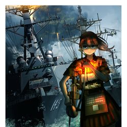 This is a pixiv picture whose title is DDG 145 イントレピッド.