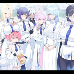 This is a pixiv picture whose title is 七神リン 連邦生徒会.