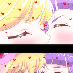 This is a pixiv picture whose title is みらリコ♡久々の変身で☆Kiss!.