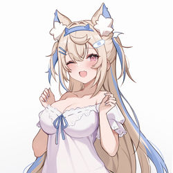 This is a pixiv picture whose title is Fuwawa PJs 💙.