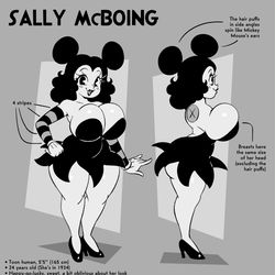 This is a pixiv picture whose title is Sally Model Ref (2025 Version).