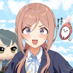 This is a pixiv picture whose title is 寿司を愛する莉波.