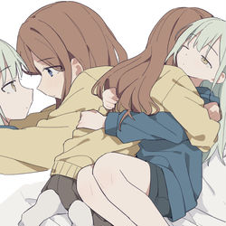 This is a pixiv picture whose title is ハグ.