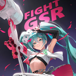 This is a pixiv picture whose title is racing miku 2025.