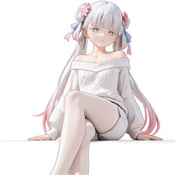 This is a pixiv picture whose title is 今汐.