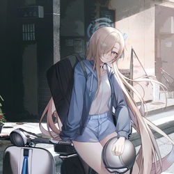This is a pixiv picture whose title is アスナ🛵.