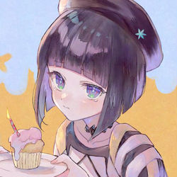 This is a pixiv picture whose title is 【お仕事絵】歌ってみたMVイラスト.