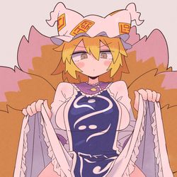 This is a pixiv picture whose title is たくし上げ藍様.