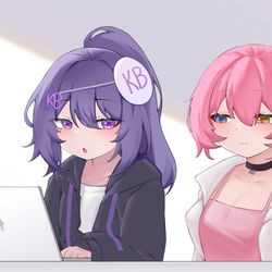 This is a pixiv picture whose title is kb与狗咩的小剧场.