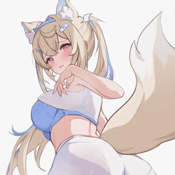 This is a pixiv picture whose title is Workout Fuwawa 💪.