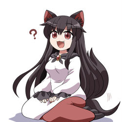 This is a pixiv picture whose title is かげろうちゃん、ゆうべはウルフムーンだったらしいよ？.