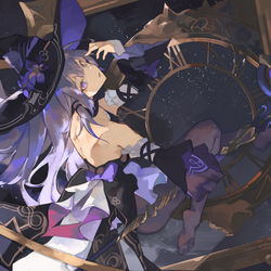 This is a pixiv picture whose title is The Herta.