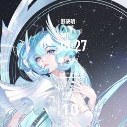 This is a pixiv picture whose title is miku.