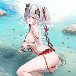 This is a pixiv picture whose title is 椿.