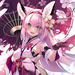 This is a pixiv picture whose title is 花月.