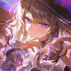 This is a pixiv picture whose title is 💜♜💜.