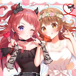 This is a pixiv picture whose title is 😈👼.
