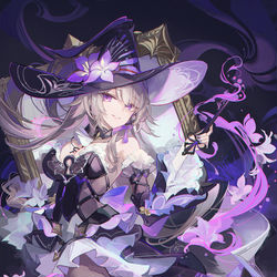 This is a pixiv picture whose title is 大魔女黑塔.