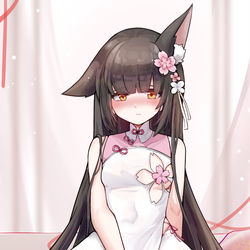 This is a pixiv picture whose title is 【摸鱼】羞涩.