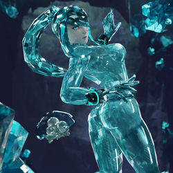 This is a pixiv picture whose title is Crystallized Samus.
